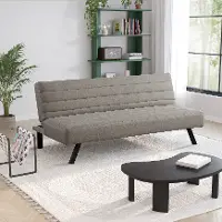 123A046TPE Serta Johnson Convertible Taupe Sofa