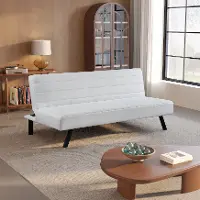 123A046IVO Serta Johnson Ivory Convertible Sleeper Sofa