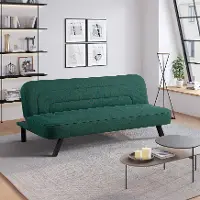 123A047GRN Serta Mia Forest Green Convertible Sleeper Sofa