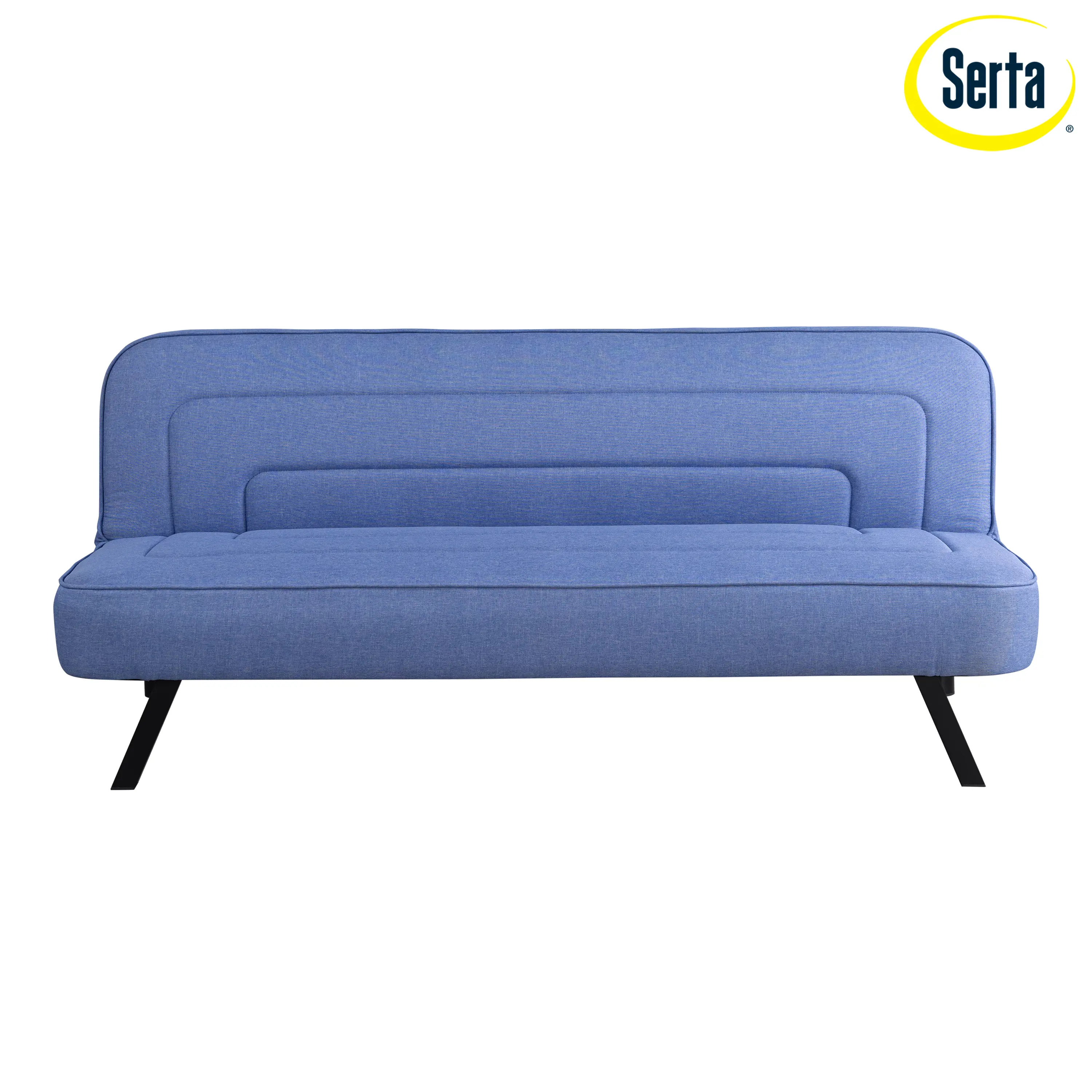 123A047BLU Serta Mia Charcoal Gray Convertible Sleeper Sofa-7