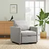 111A007LTG Serta Isla Light Gray Woven Convertible Accent Chair