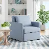 111A049BLU Serta Serena Blue Woven Convertible Sleeper Chair