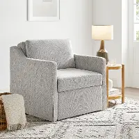 111A012LIN Serta Christopher Gray Convertible Sleeper Chair
