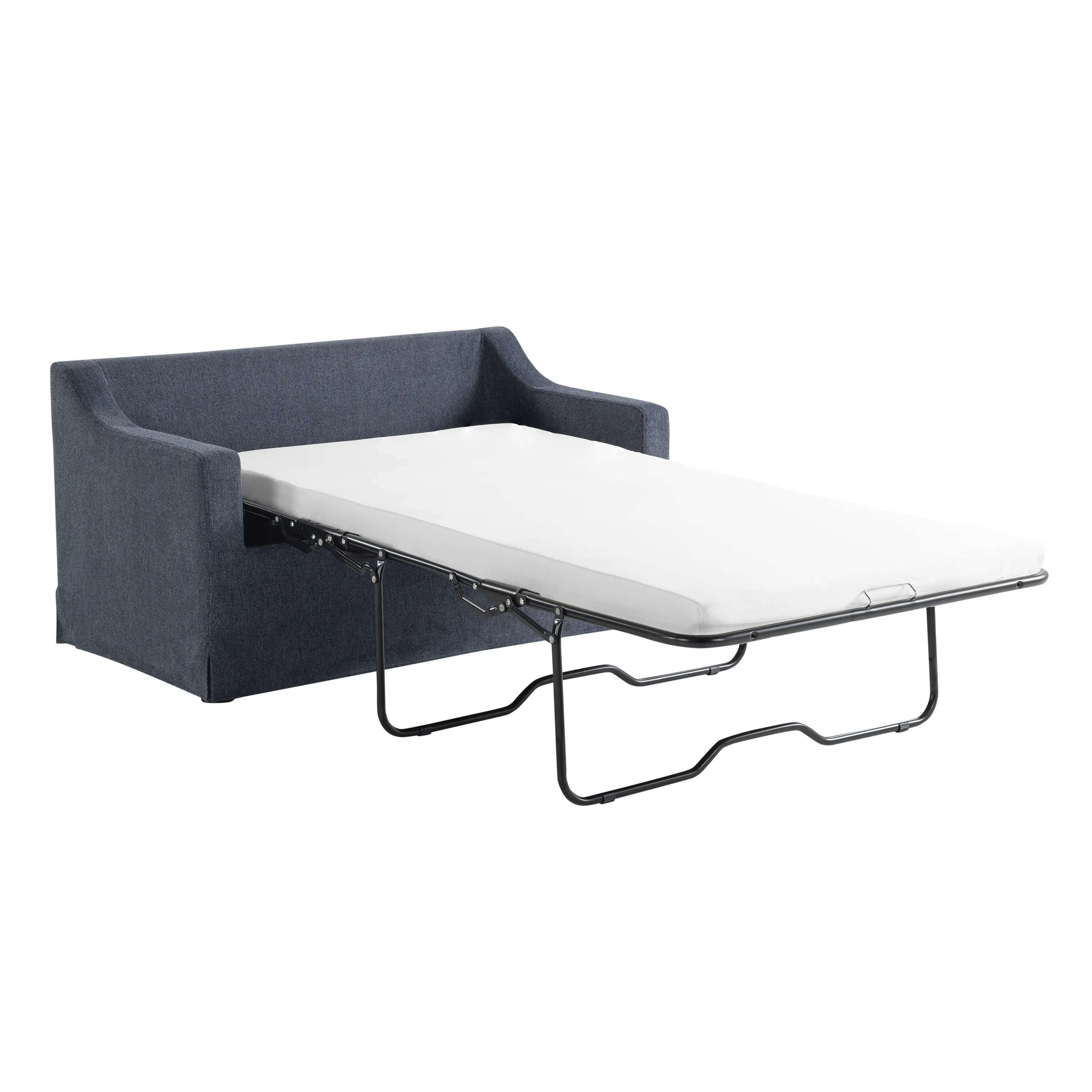 114A063NVY Serta Alex Navy Blue Loveseat Twin Pull-Out Sleeper-7