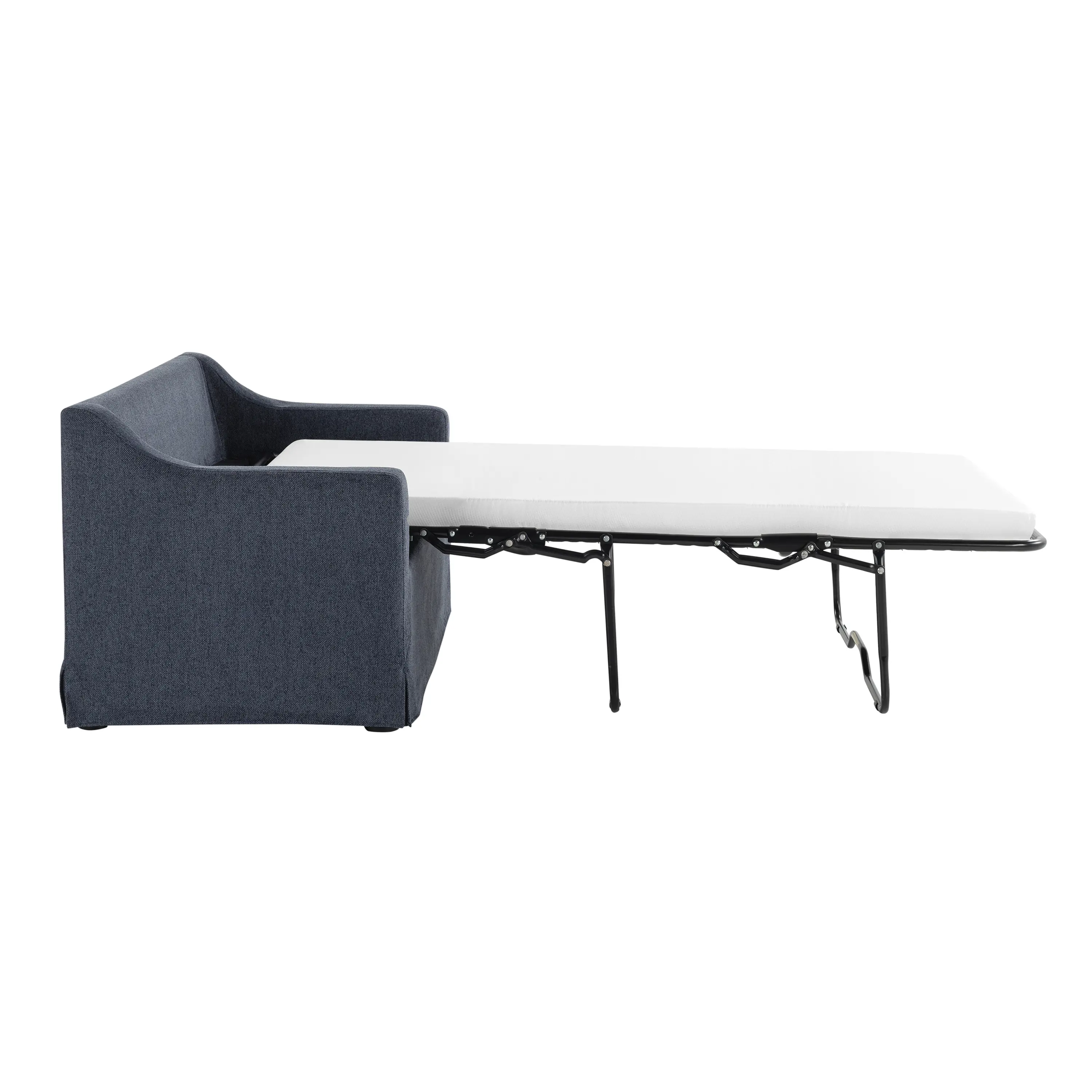 114A063NVY Serta Alex Navy Blue Loveseat Twin Pull-Out Sleeper-8