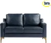 132A013NVY Serta Finneas Navy Loveseat