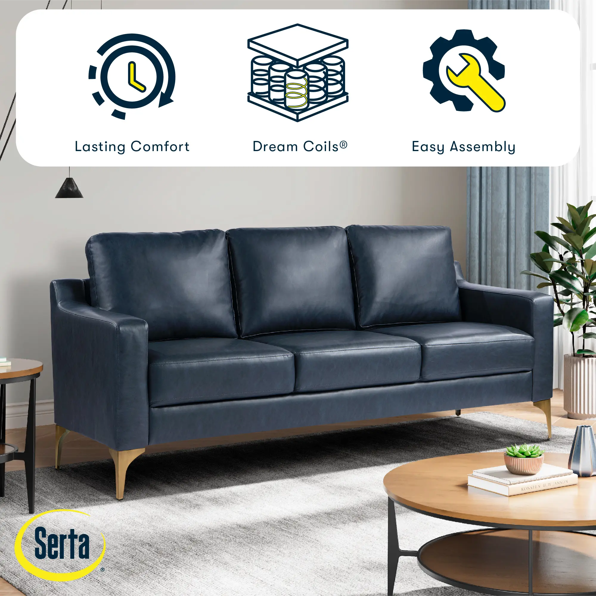 133A013NVY Serta Finneas Navy Sofa-2