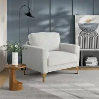 131A016IVO Marta Ivory Chenille Accent Chair
