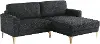 139A016BLK-SET Marta Black Sectional Sofa
