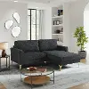 139A016BLK-SET Marta Black Sectional Sofa