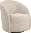 171A002GRY Bradley Khaki Boucle Swivel Accent Chair
