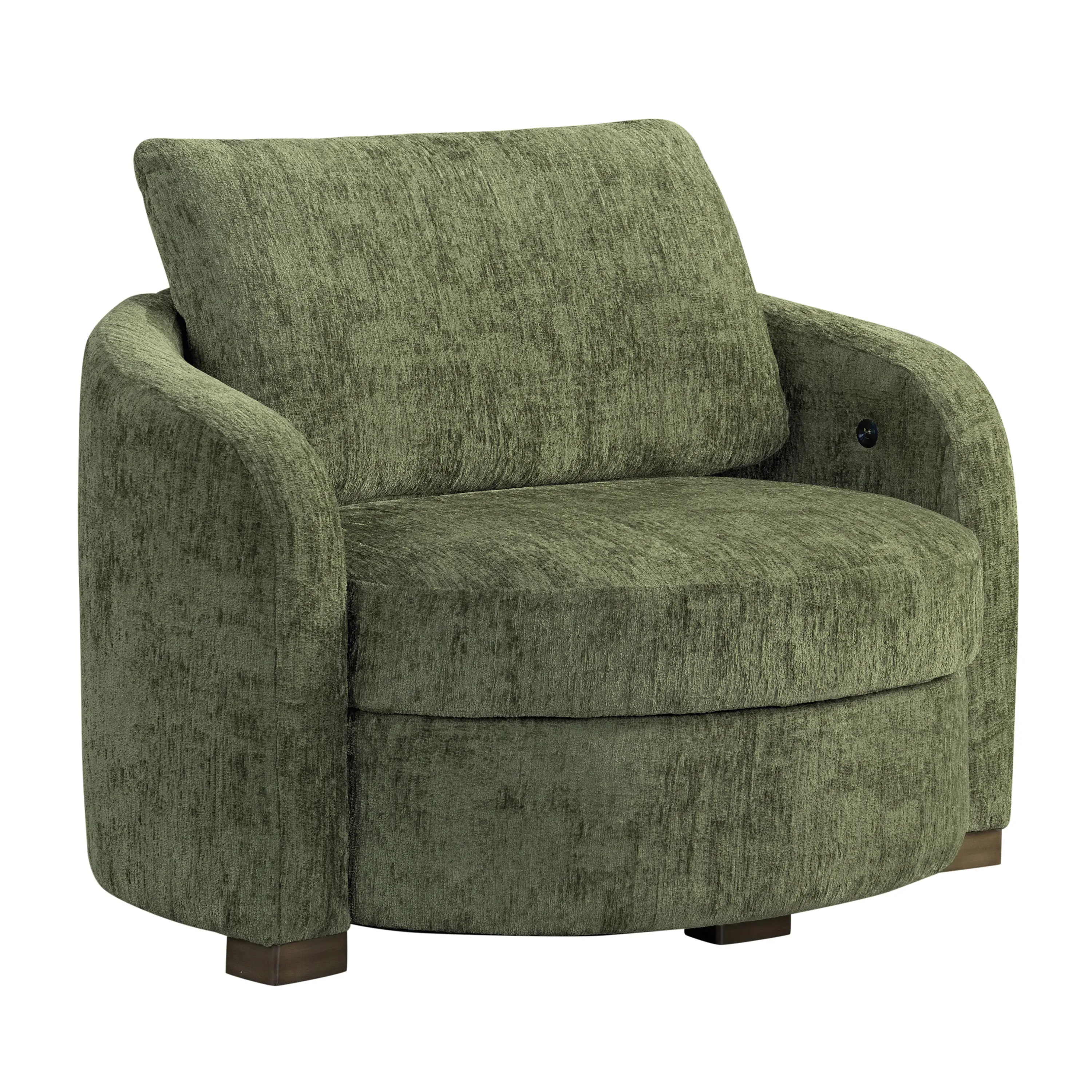 171A038OLV Chatsworth Olive Boucle Storage Accent Chair-9