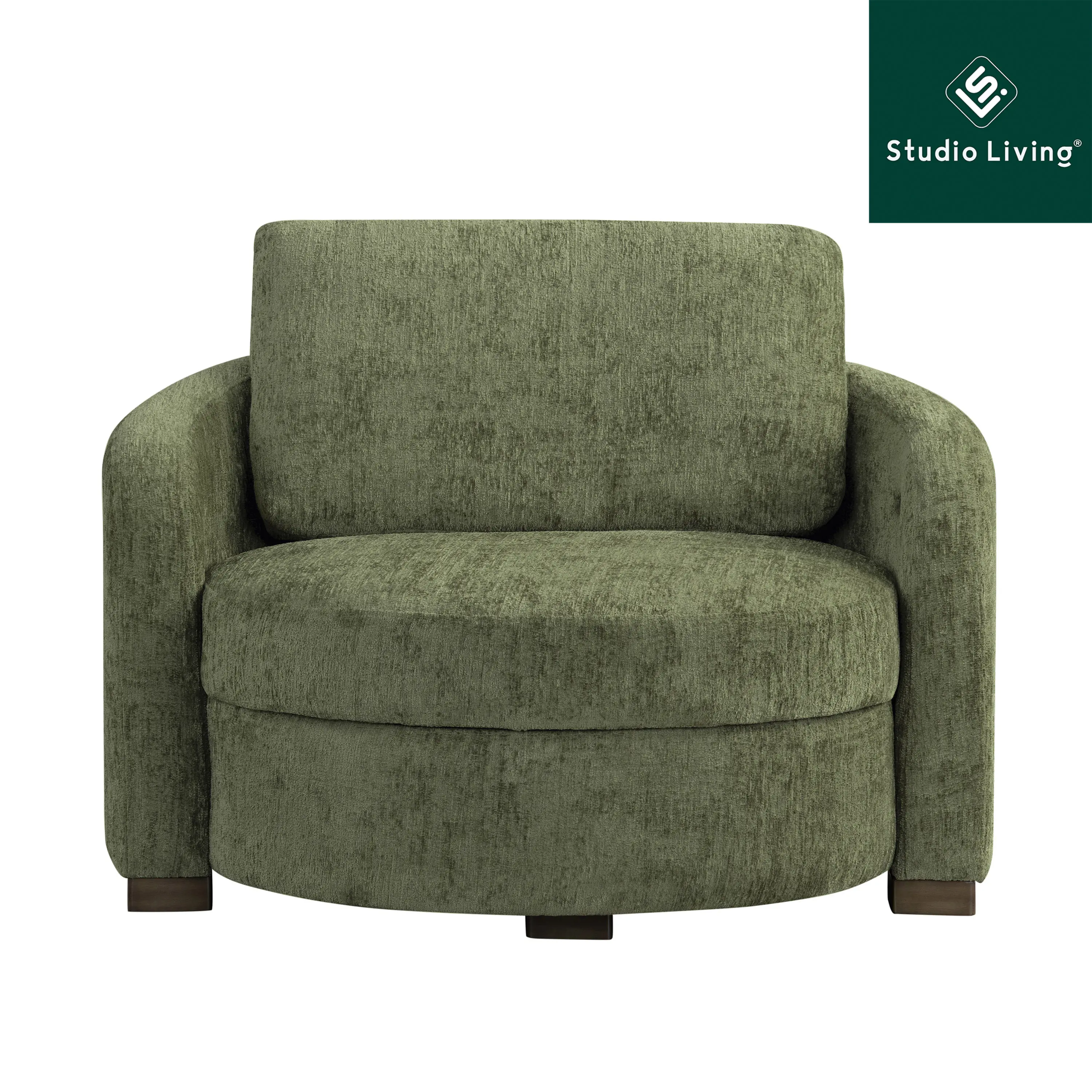 171A038OLV Chatsworth Olive Boucle Storage Accent Chair-8