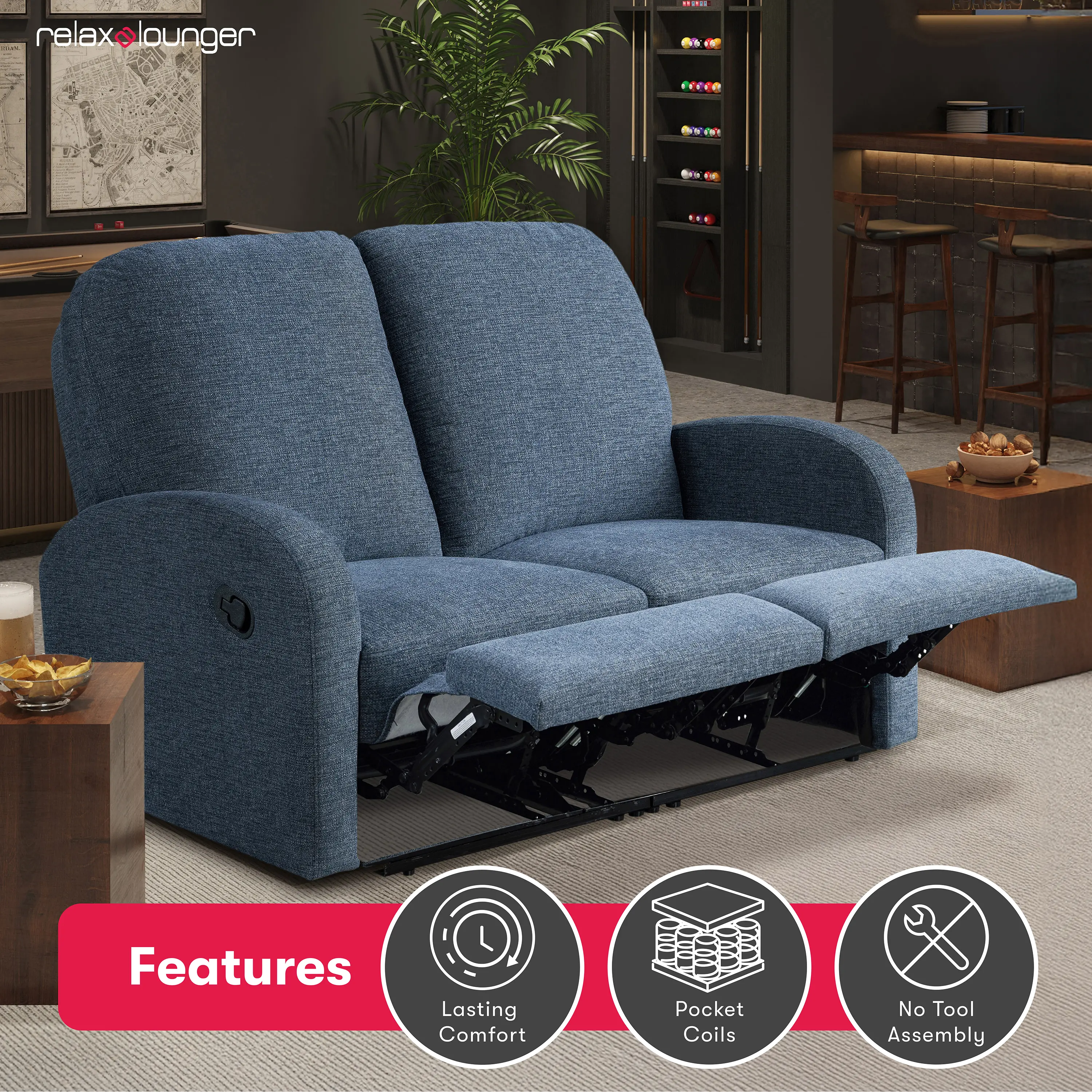 232A011BLU-SET Sabrina Blue Loveseat Recliner-3