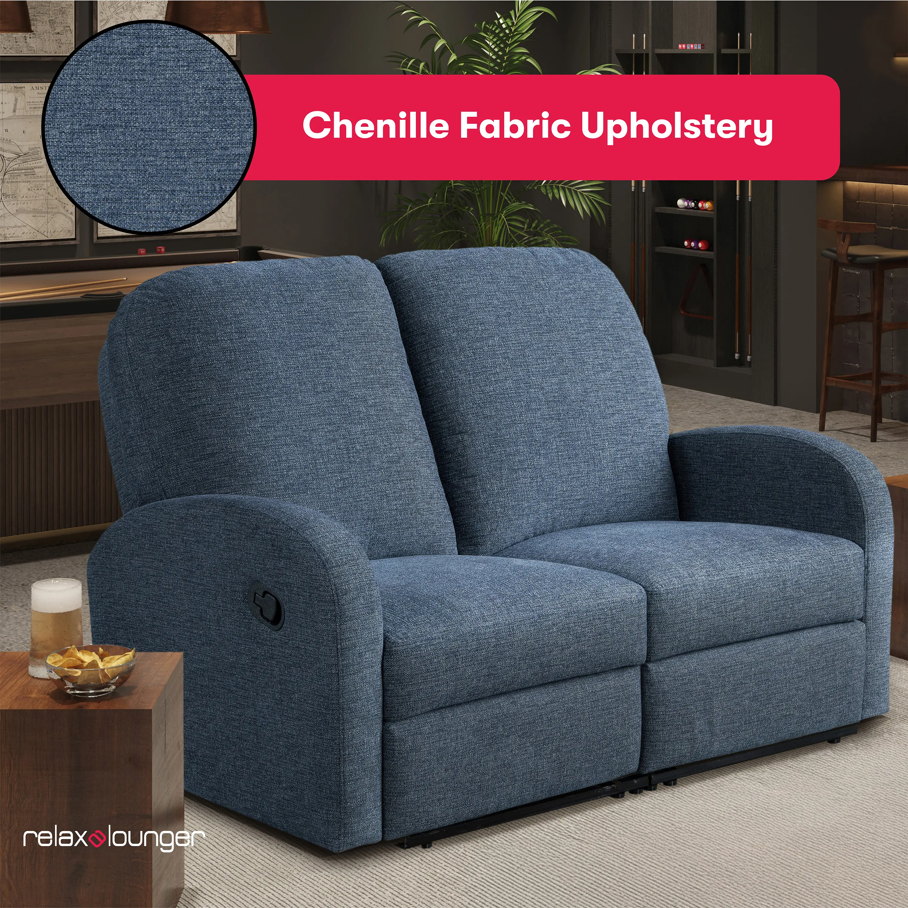 232A011BLU-SET Sabrina Blue Loveseat Recliner-4