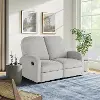 232A011LTG-SET Sabrina Light Gray Loveseat Recliner