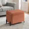 517A007RST Kenai Rust Orange Storage Ottoman