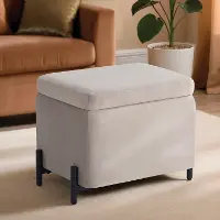 517A007TPE Kenai Taupe Storage Ottoman