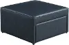 510A016NVY Mattie Navy Blue Faux Leather Storage Ottoman