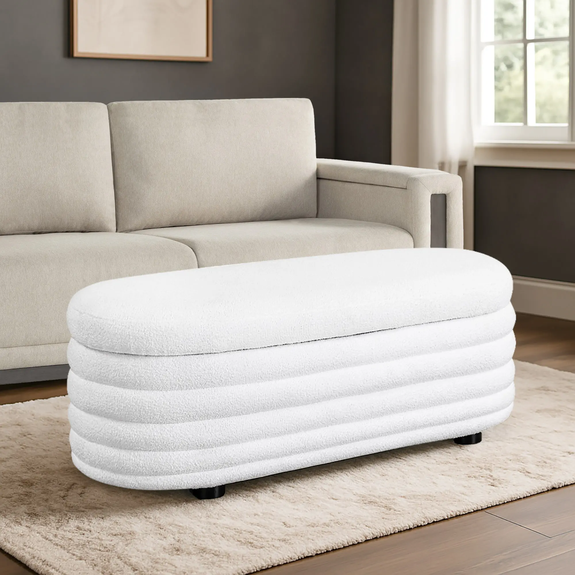 516A008WHI Cersei White Boucle Storage Ottoman-1