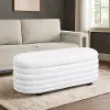 516A008WHI Cersei White Boucle Storage Ottoman