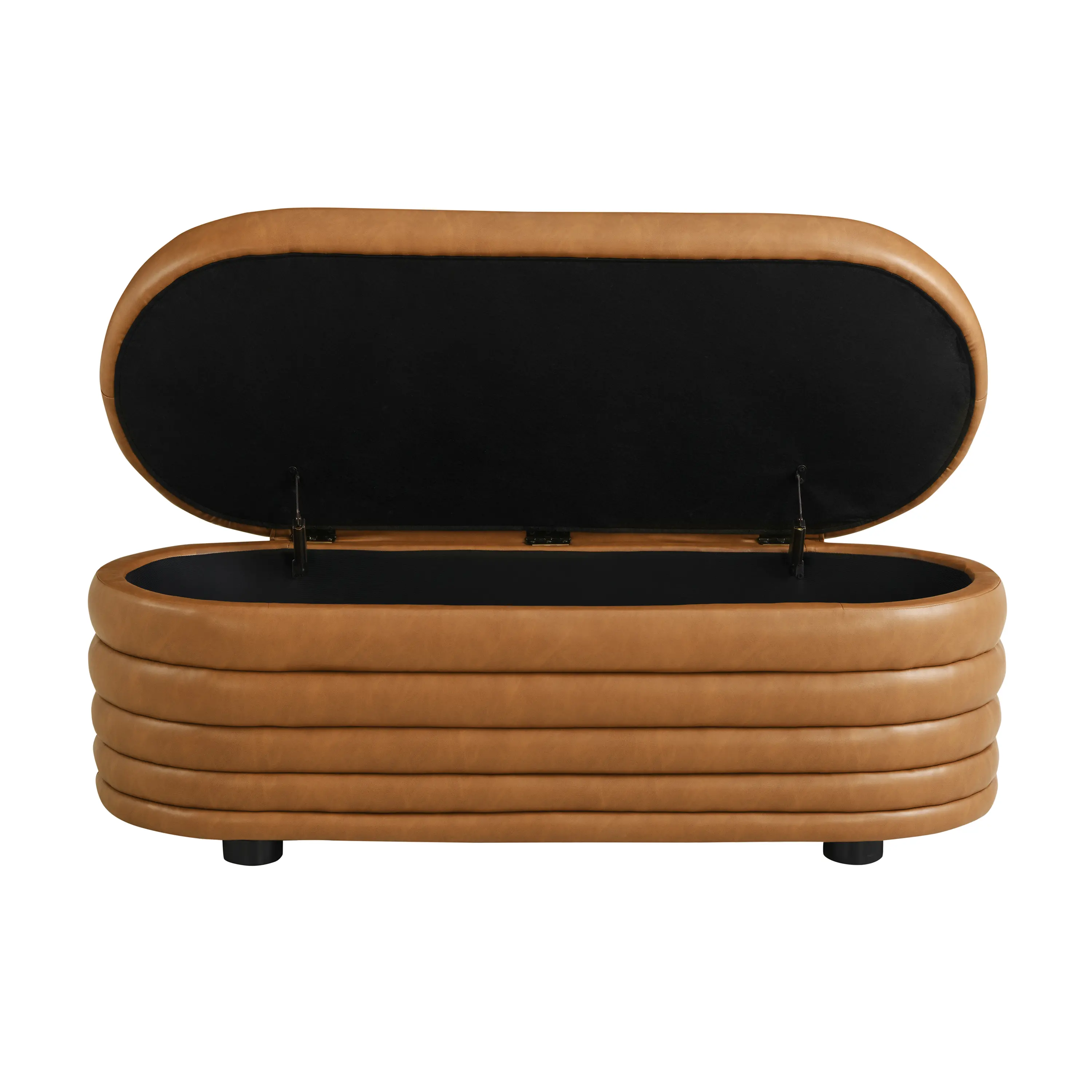 516A008CAR Cersei Caramel Brown Faux Leather Storage Ottoman-10
