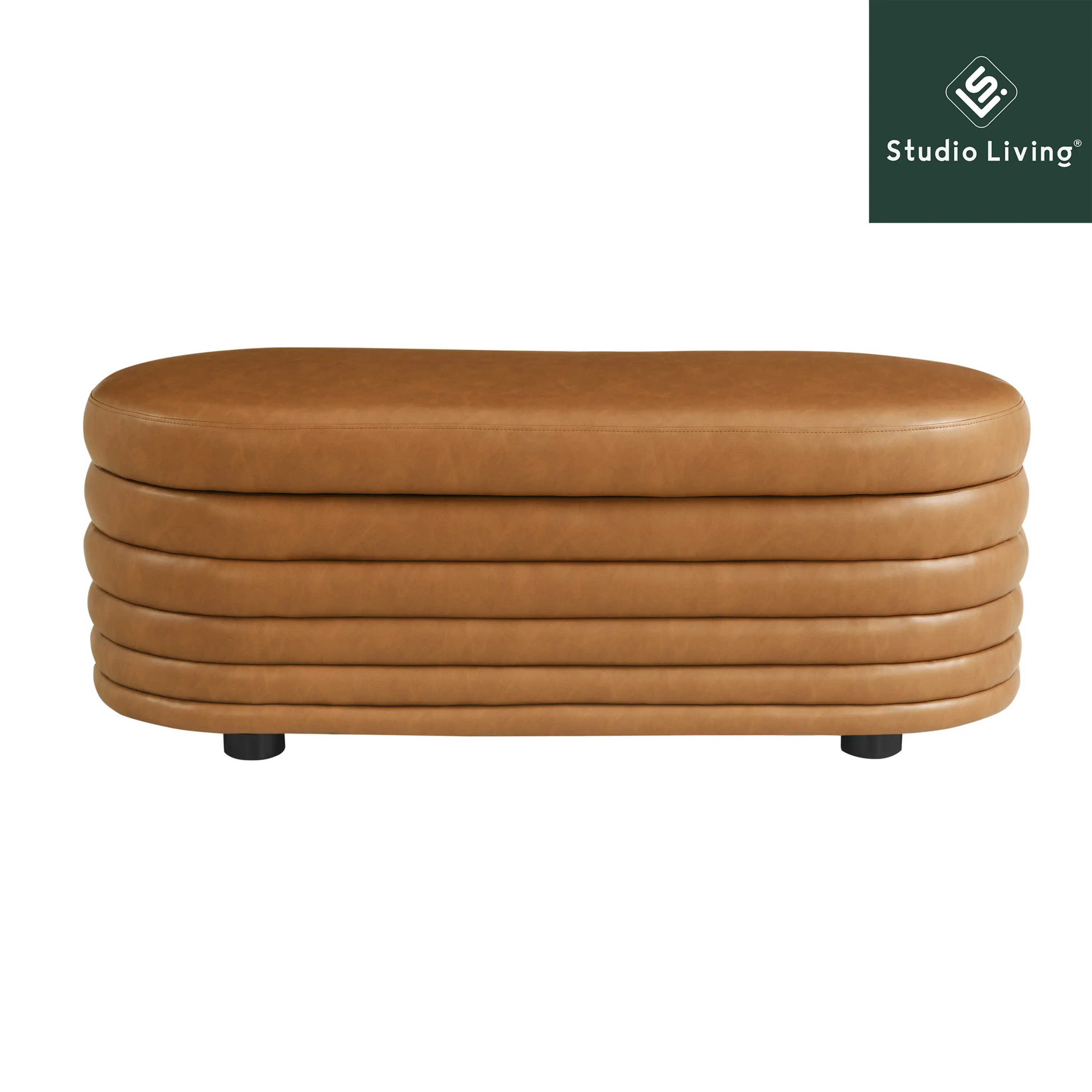 516A008CAR Cersei Caramel Brown Faux Leather Storage Ottoman-5