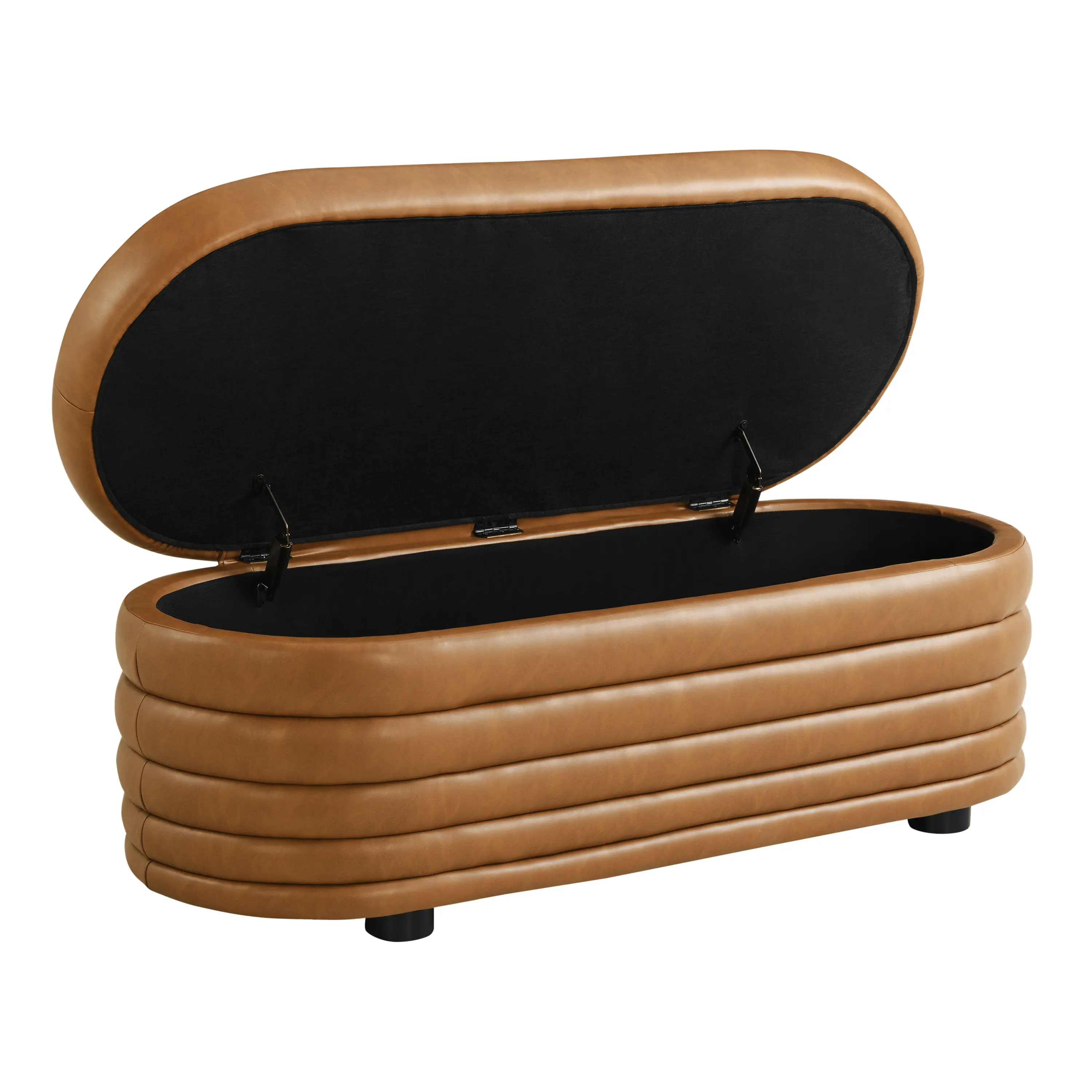 516A008CAR Cersei Caramel Brown Faux Leather Storage Ottoman-7