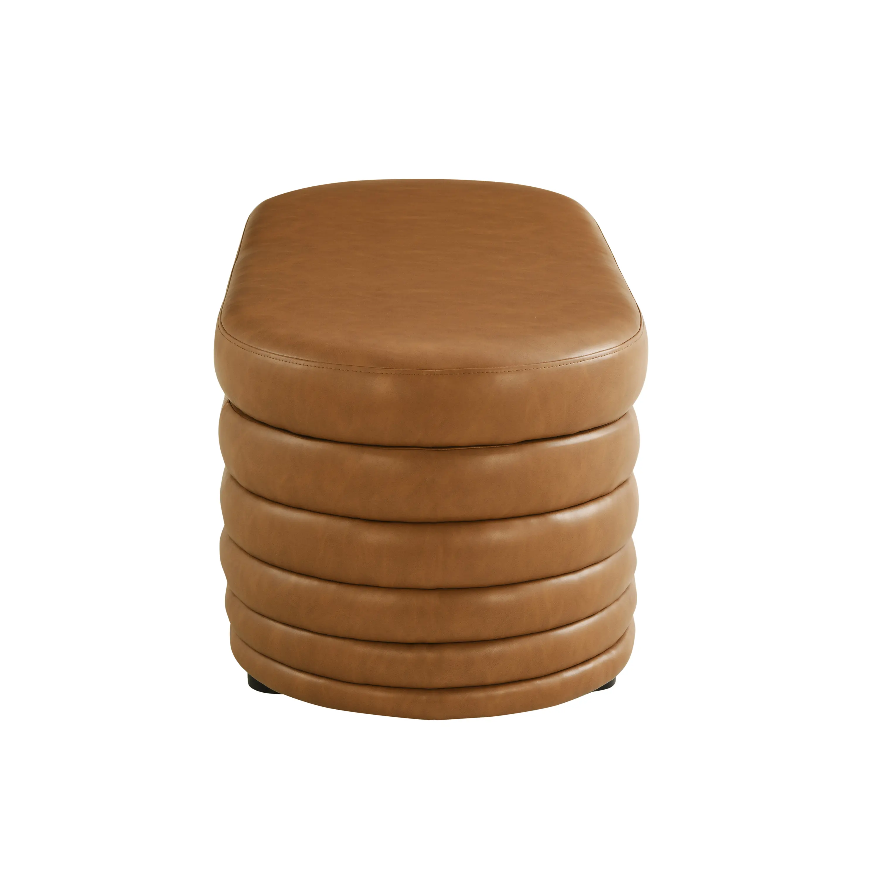 516A008CAR Cersei Caramel Brown Faux Leather Storage Ottoman-9