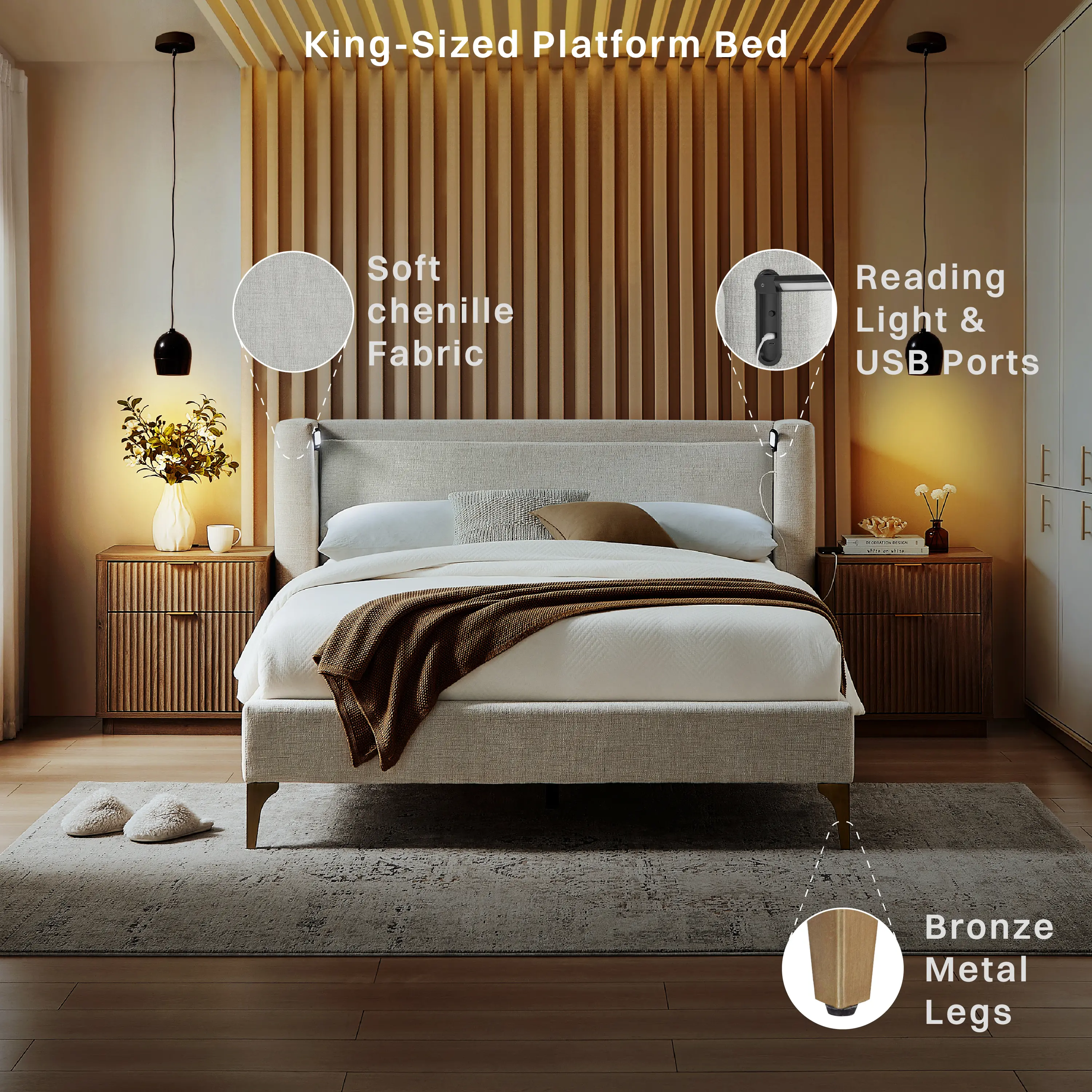 31KA008IVO-SET Hanna Upholstered Wingback Bed King Ivory-4