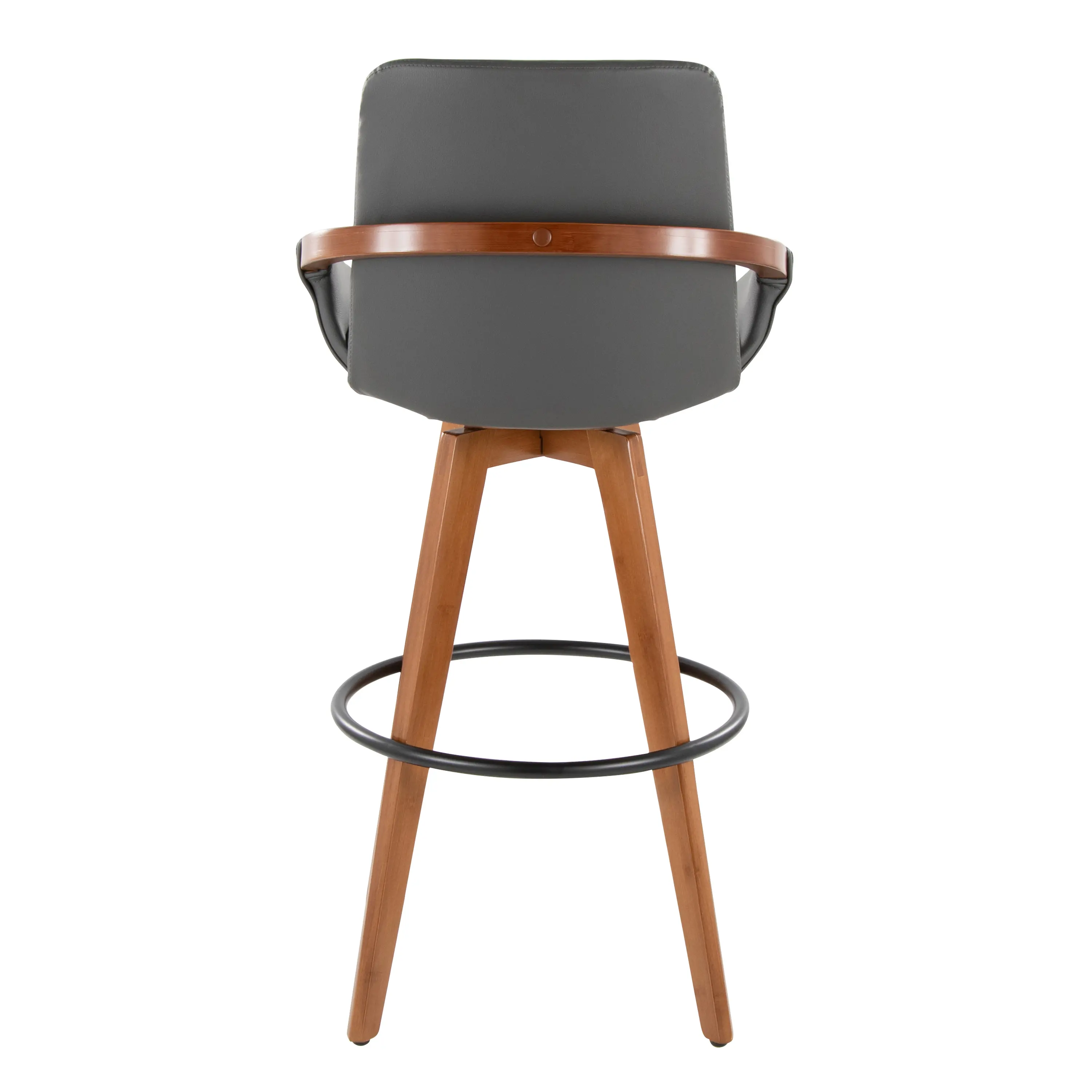 B30-COSMOPU WLDGY Cosmo Gray and Walnut 29  Barstool-6