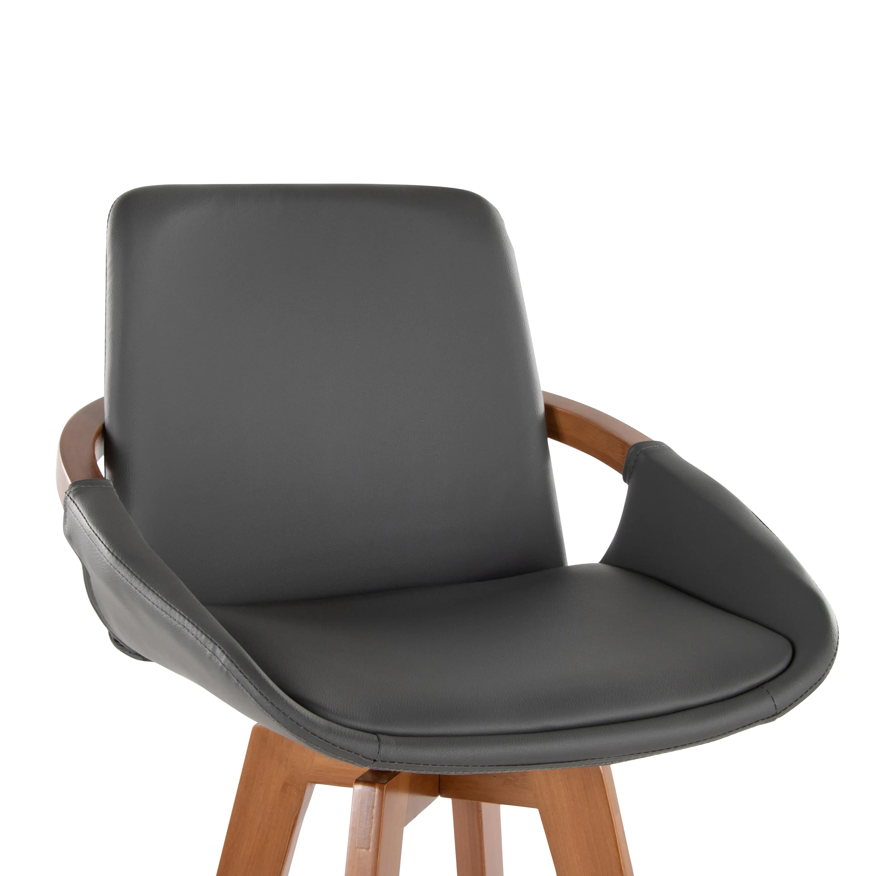 B30-COSMOPU WLDGY Cosmo Gray and Walnut 29  Barstool-7