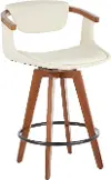 B26-ORACLE WLCR Oracle Cream and Brown Counter Height Stool