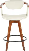 B26-ORACLE WLCR Oracle Cream and Brown Counter Height Stool