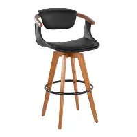 B30-ORACLEPU WLBK Oracle Black and Brown Barstool