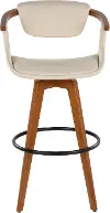 B30-ORACLEPU WLCR Oracle Cream and Brown Barstool