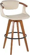 B30-ORACLEPU WLCR Oracle Cream and Brown Barstool