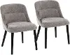 CH-RINA BKGY2 Rina Gray Dining Chairs, Set of 2