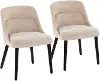 CH-RINA BKLBN2 Rina Light Brown Dining Chairs, Set of 2