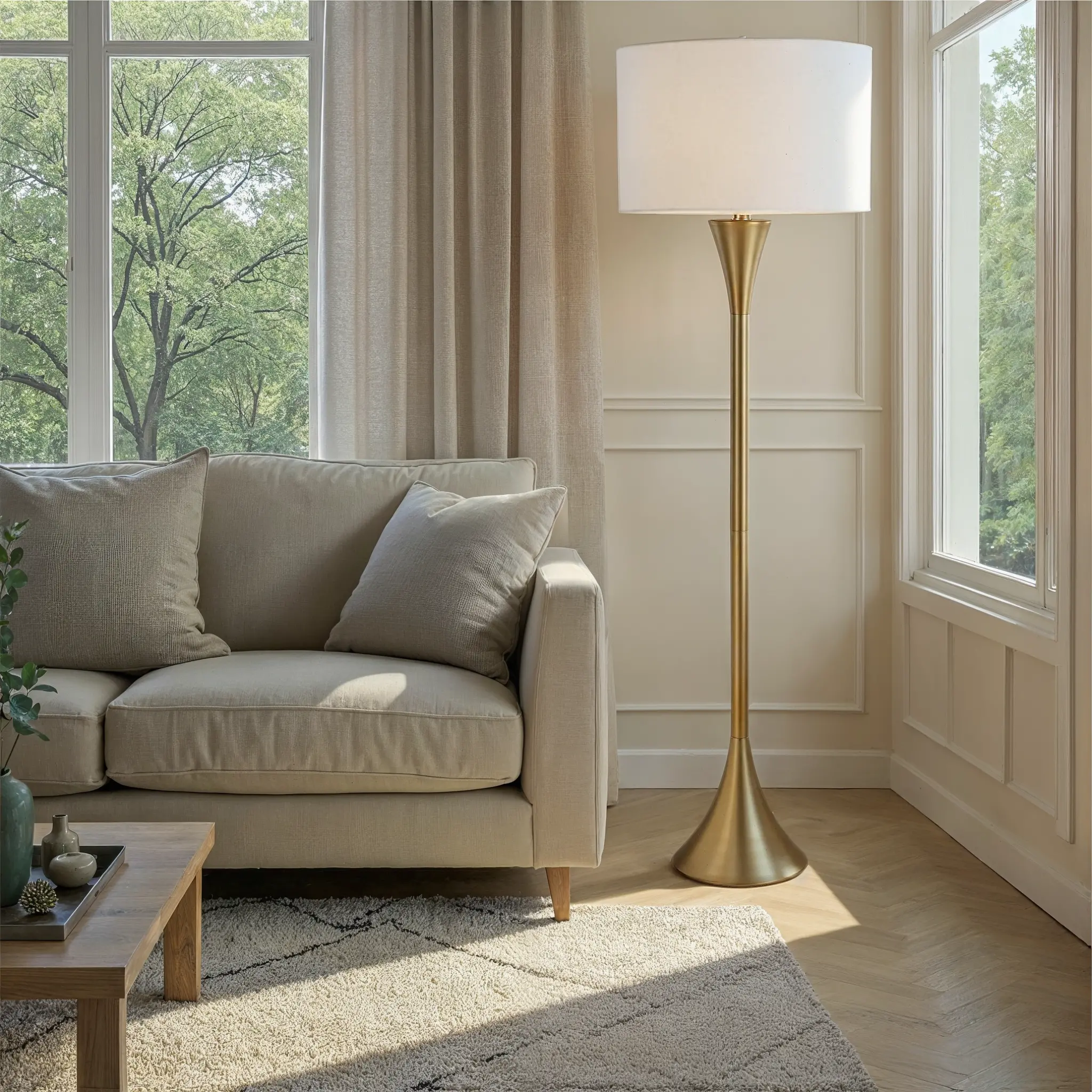 GFS65-LENUXE AUW Lenuxe Gold 65  Metal Floor Lamp-1