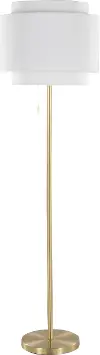 LFL-TIER AUW Tier Gold 64  Metal Floor Lamp