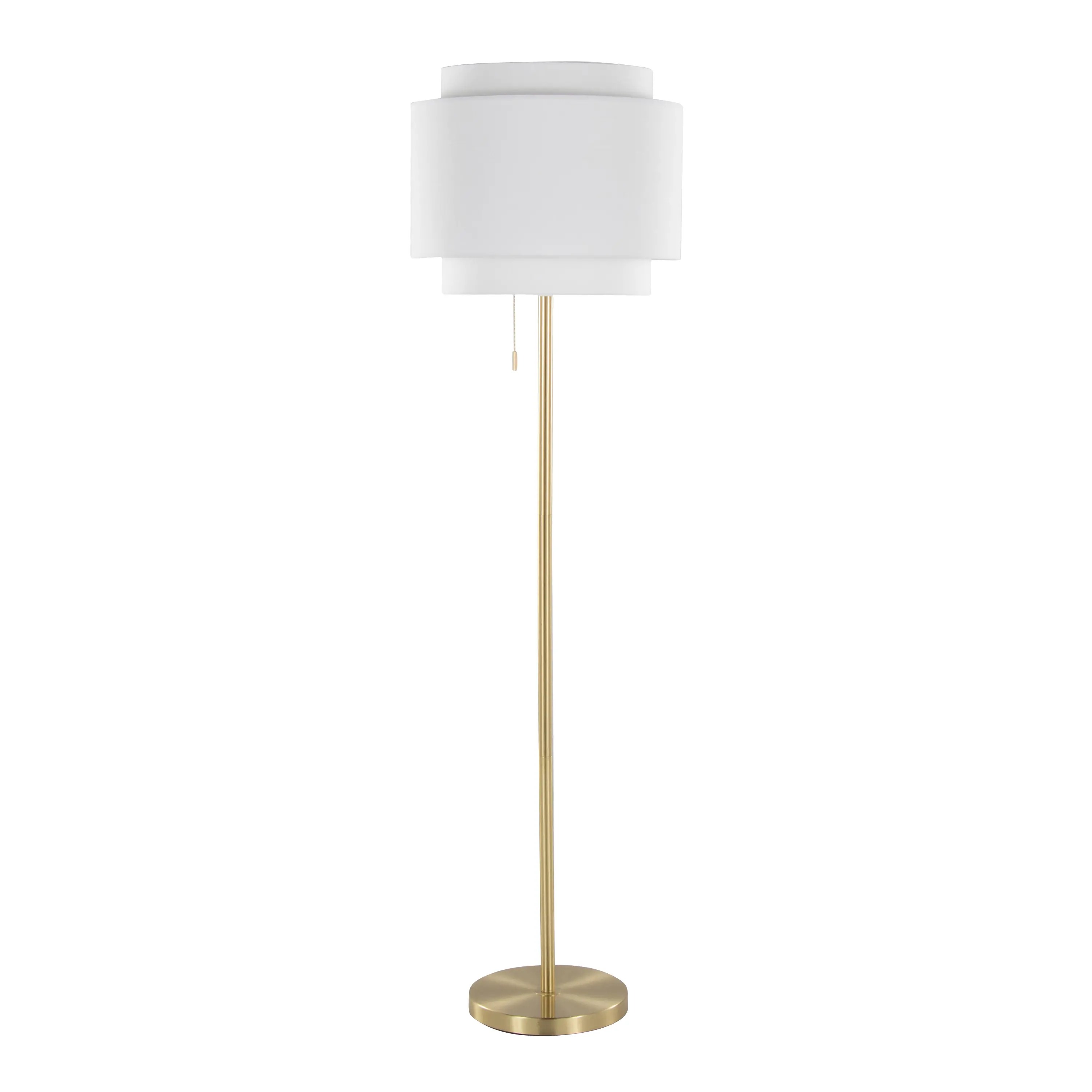 LFL-TIER AUW Tier Gold 64  Metal Floor Lamp-3