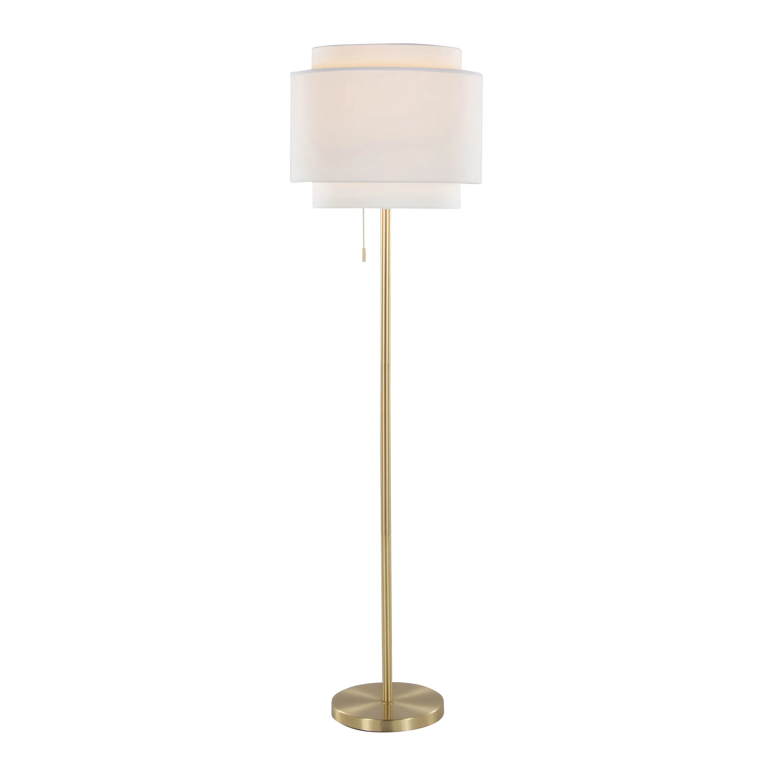 LFL-TIER AUW Tier Gold 64  Metal Floor Lamp-4