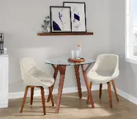 DS3-FOLIARNDWLCL+2FBCONLFBWLCR Folia 3 Piece Dining Set