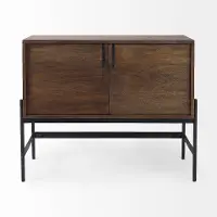 Glenn Dark Brown Accent Cabinet