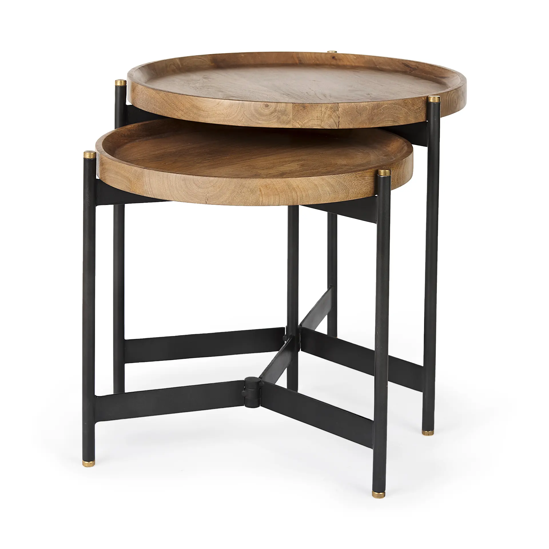 Marquisa Light Brown Wood Nesting Side Tables-5