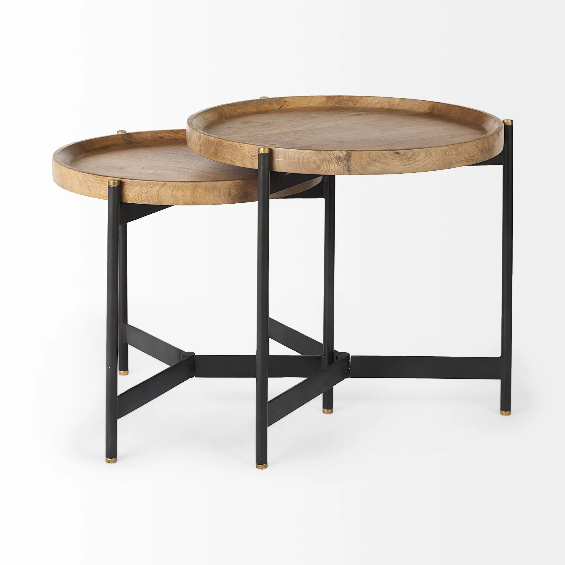 Marquisa Light Brown Wood Nesting Side Tables-7
