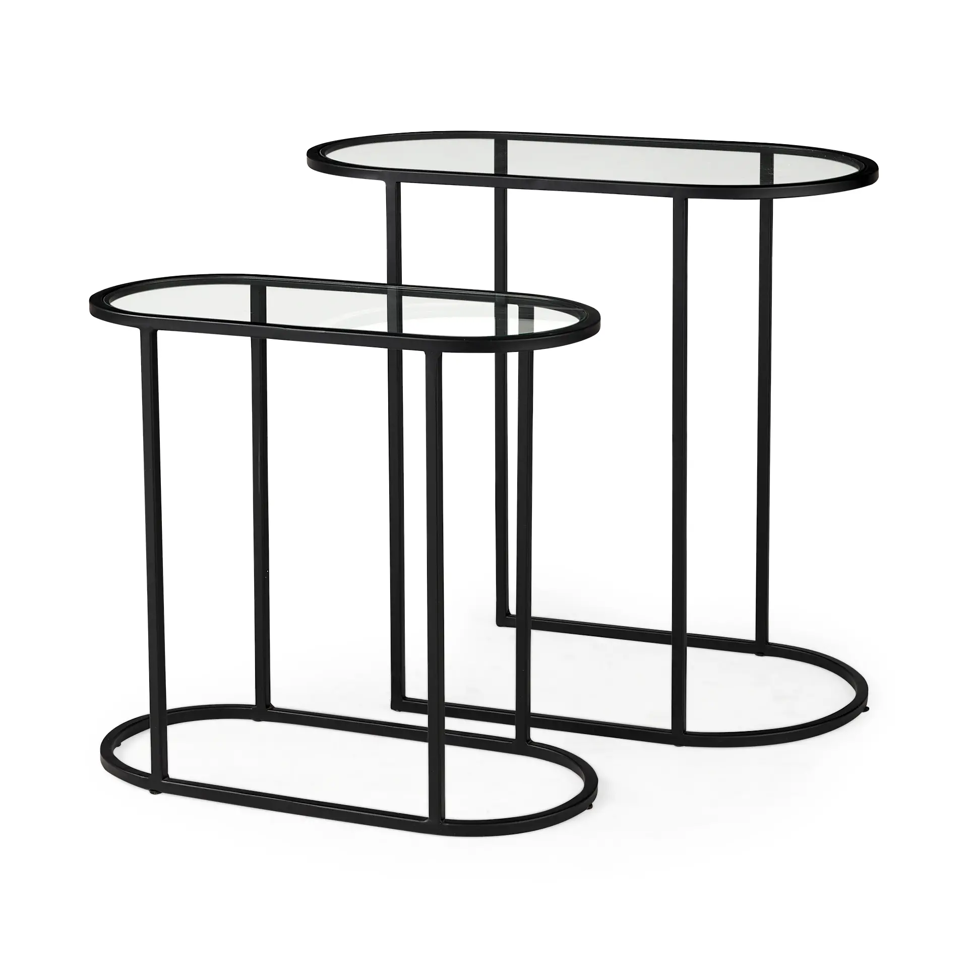 Celine Metal and Glass Nesting Tables-1