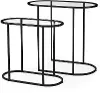 Celine Metal and Glass Nesting Tables