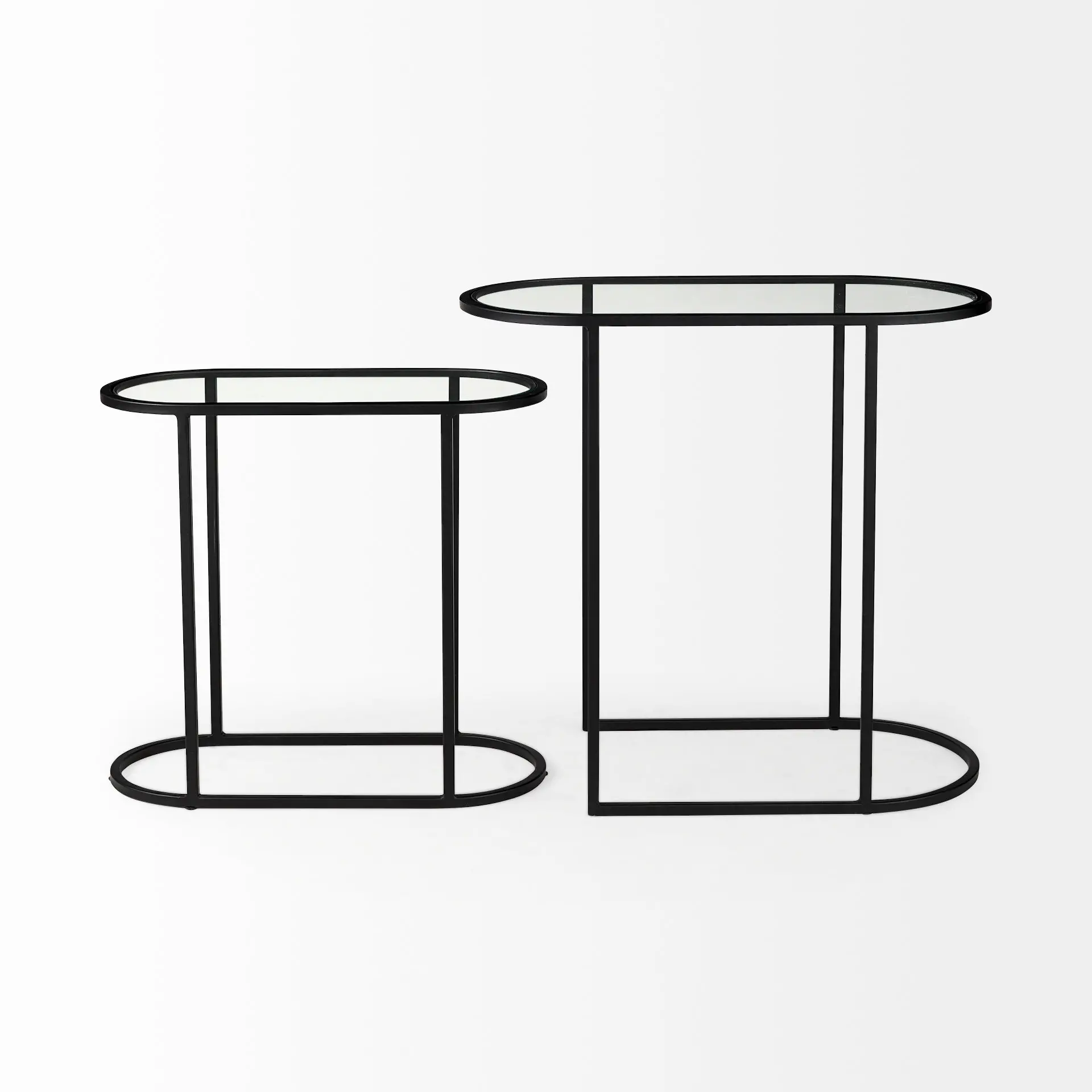 Celine Metal and Glass Nesting Tables-2